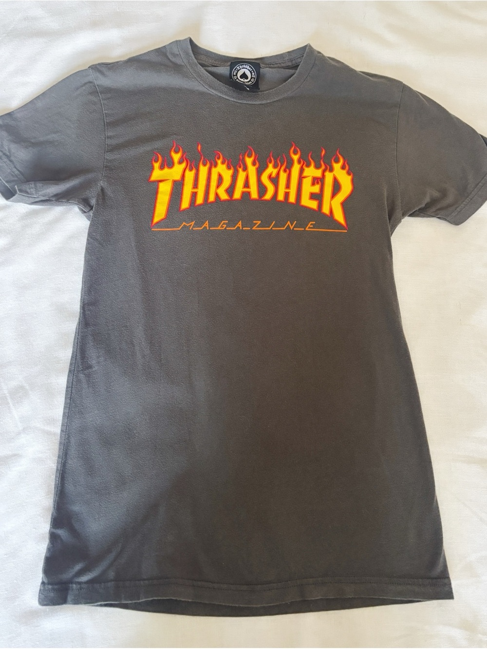 Thrasher Magazine Flame Logo T Shirt Skater Grunge Women’s Extra Small